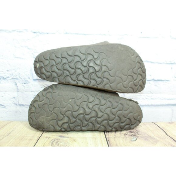 *Birkenstock Florida Brown Leather Slip-on Birko-Flor Sandals Size 10.5 Inches - Picture 10 of 10